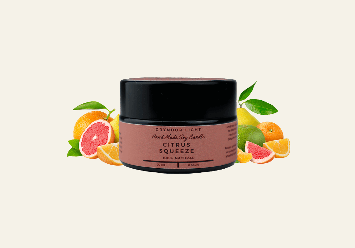 Lumanare Parfumata Citrus Squeeze Aromatherapy